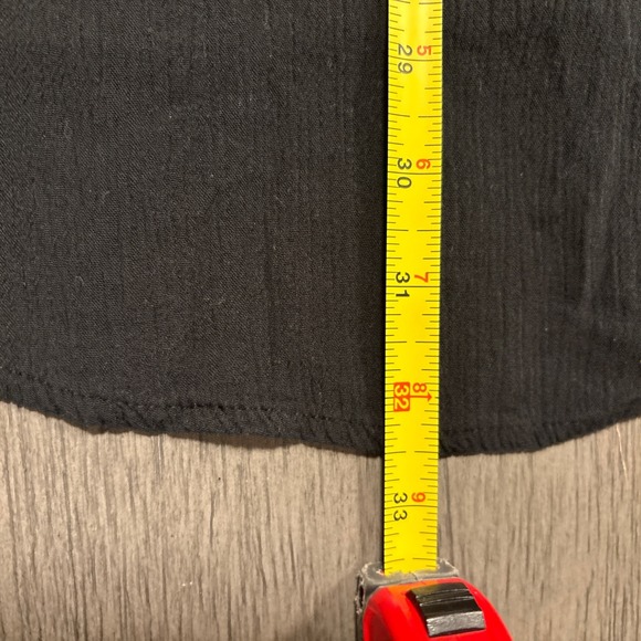 Knox Rose Dress Cold Shoulder Studded Long Sleeve Tunic Black Music Fest M Rayon - Picture 8 of 8